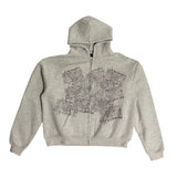 Stamp Zip-up (GREY)